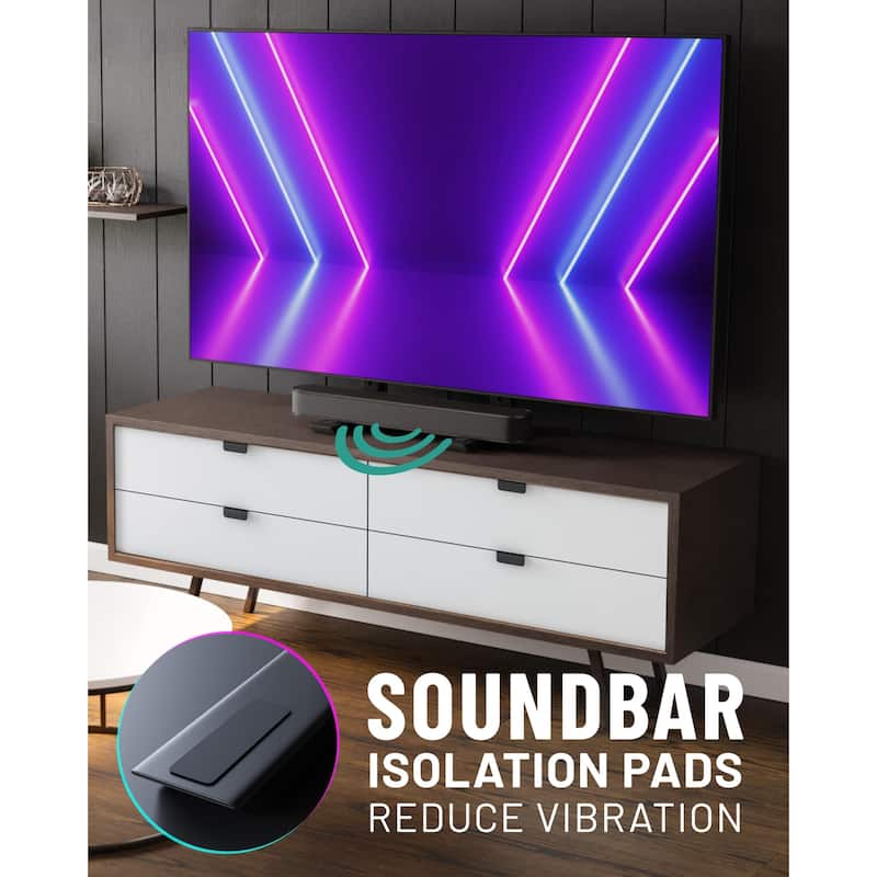 Universal Large Stand Height Adjustable Base for TVs Up to 77" WobbleFree Replacement Stand